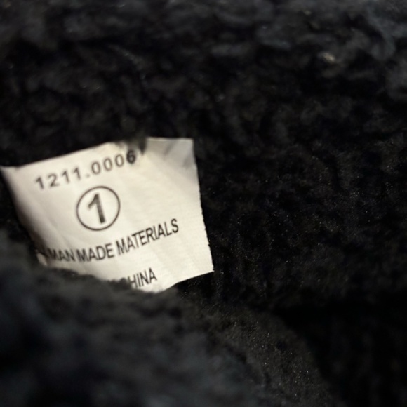 Speedo Girl's Boom Boots SZ 1 Black with White Sole Faux Fur Adjustable Height - Picture 14 of 15